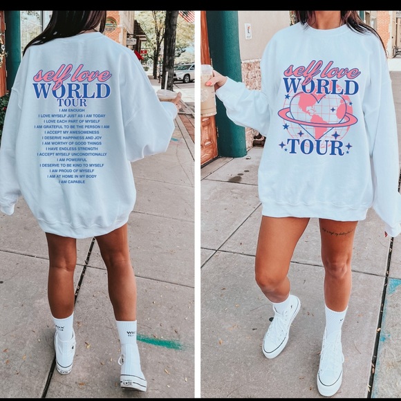 NWT Self Love World Tour Sweatshirt - Picture 4 of 6
